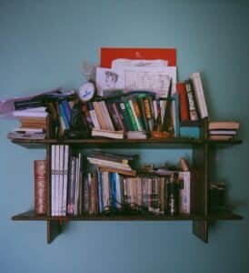 Disorganized book in a bookshelf, Smart Storage Solutions