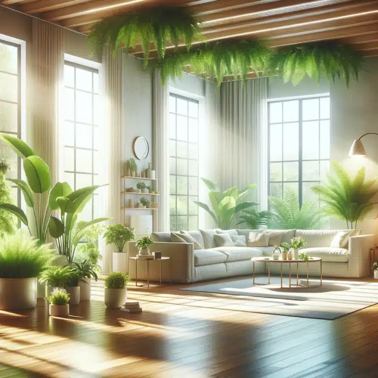Clean and Serene Indoor Space - Health Benefits Visual