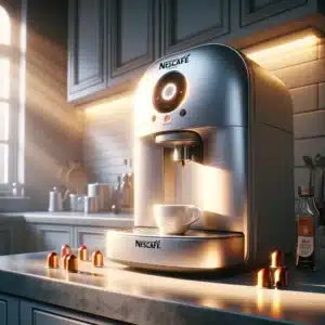 Nescafe coffee machine on kitchen counter with morning sunlight. Deep Clean Your Nescafe Machine