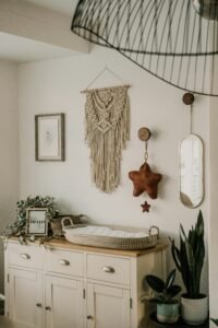 Cozy home interior design by Toa Heftiba. Macrame Wall Hanging Clean
