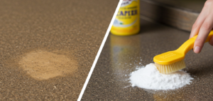 Cleaning stains with baking soda, Remove Oil Stains