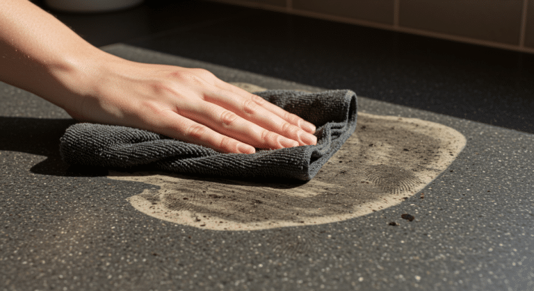 Cleaning with a dirty cloth and dirting ever more