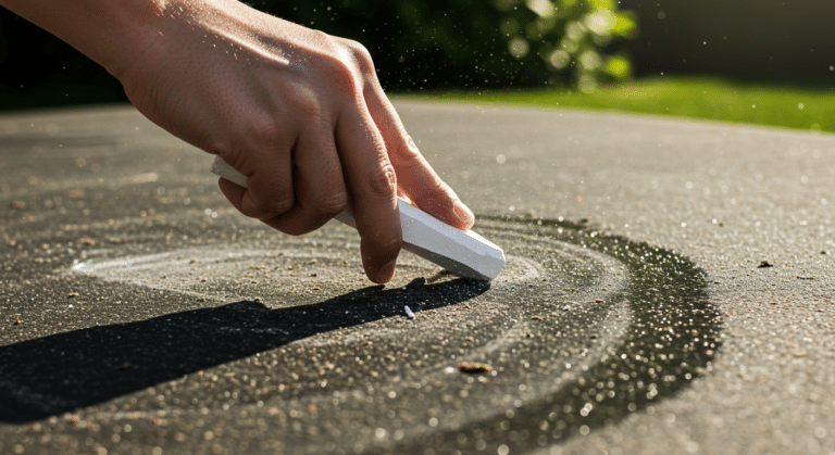 Cleaning while using chalk