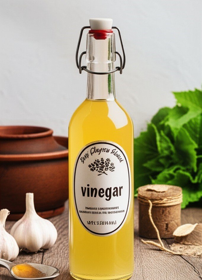 bottle of vinegar