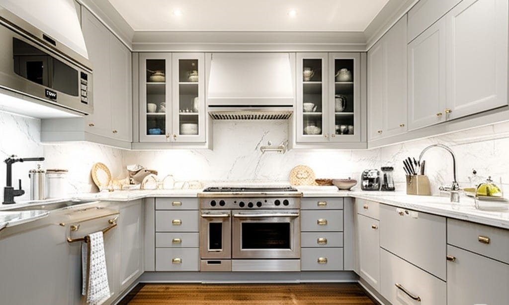 deep cleaning in the kitchen
