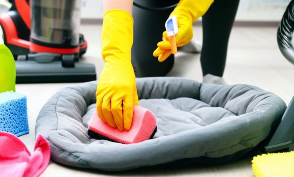 deep cleaning pet area