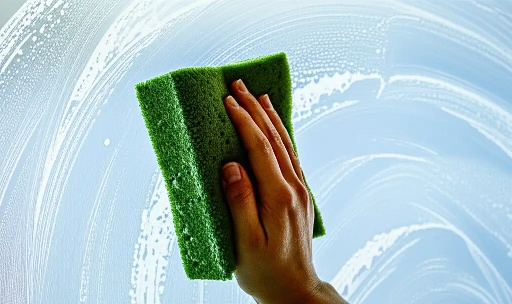 detergent on window