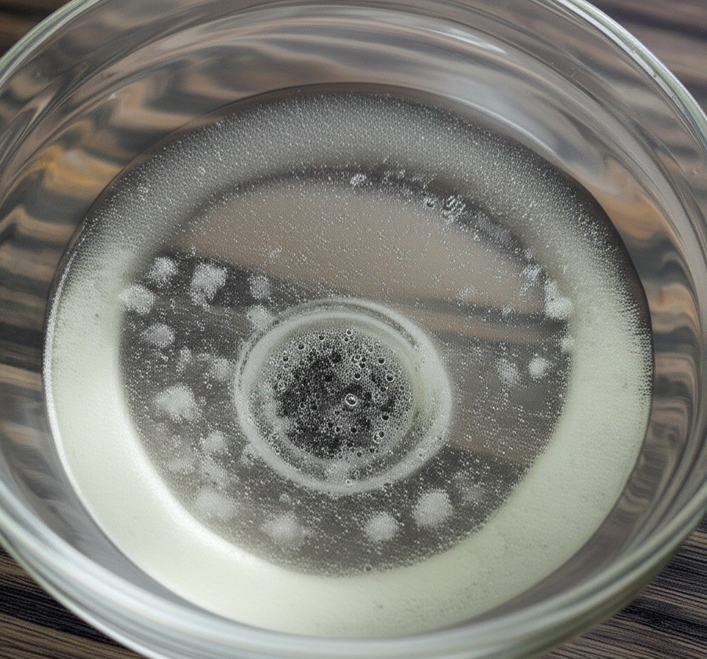 mixture of baking soda and vinegar