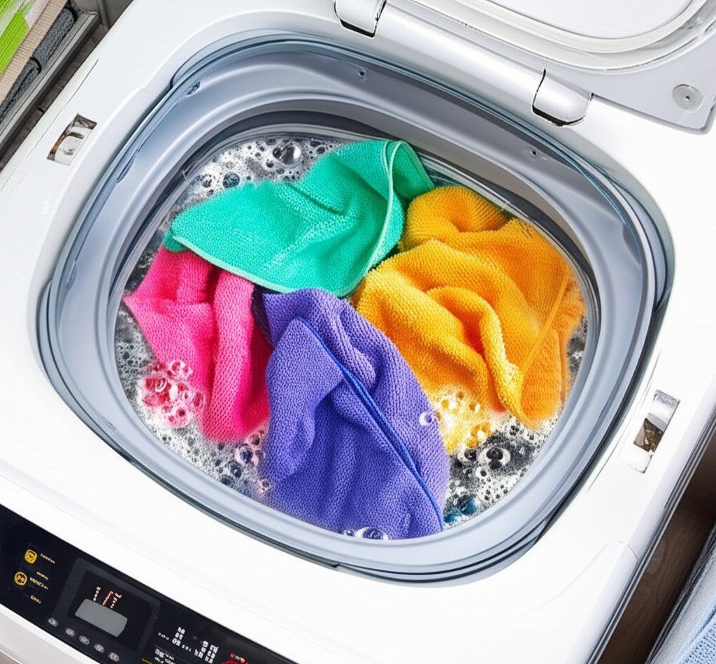 washing machine microfiber cloths