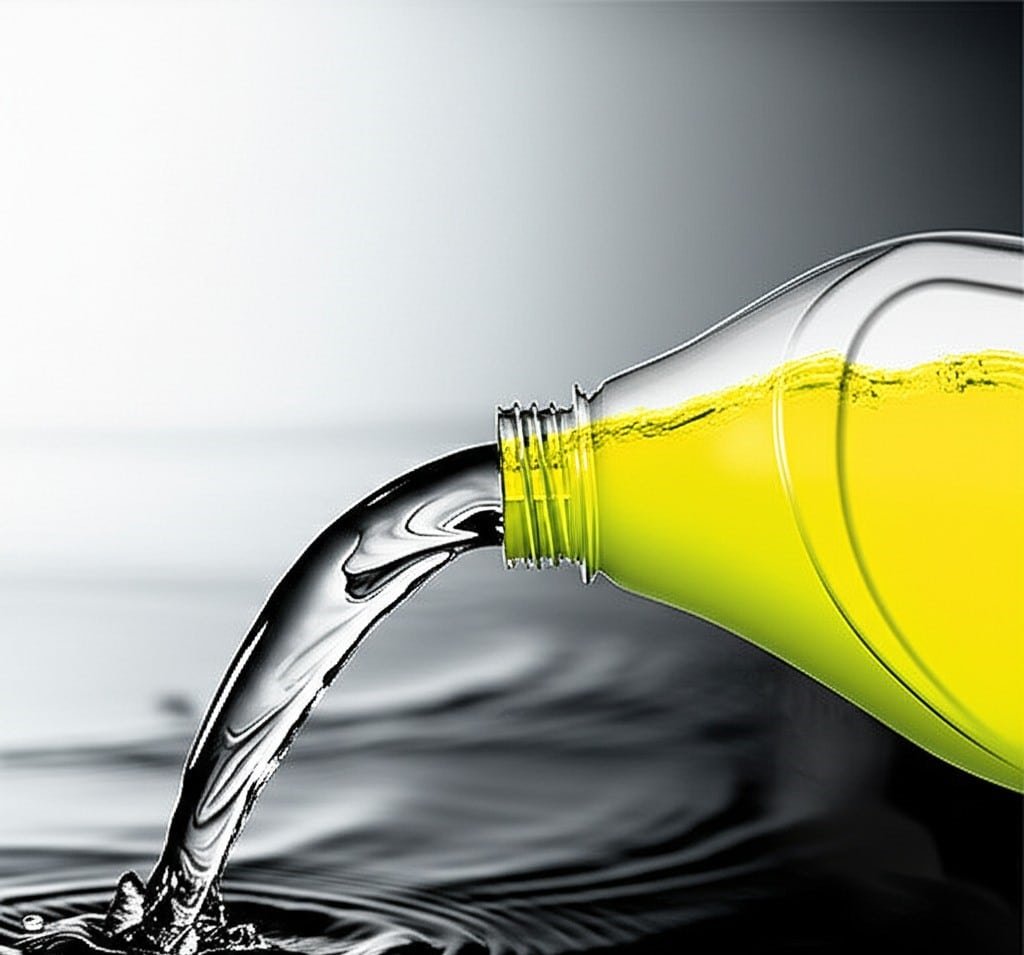 bleach being thrown away