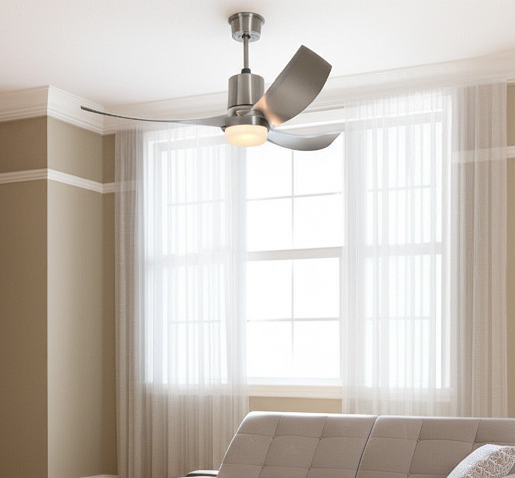 ceiling fan in a room