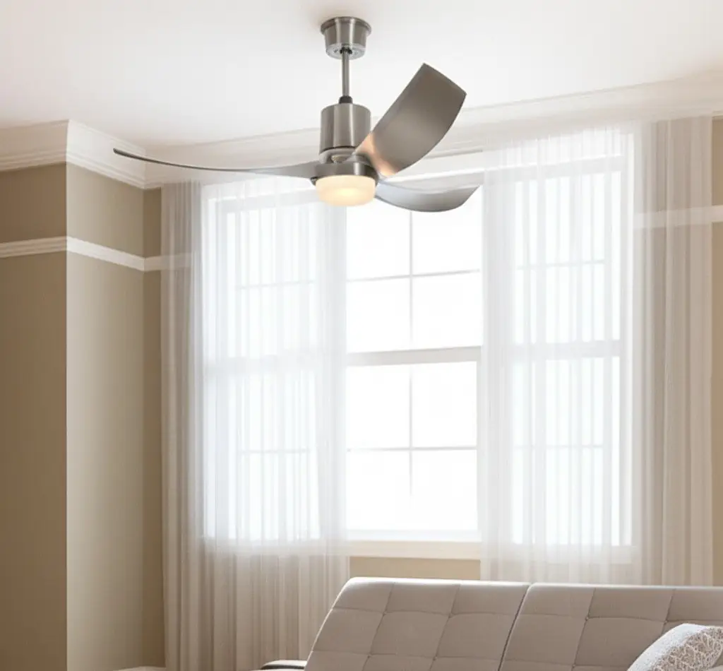 ceiling fan in a room