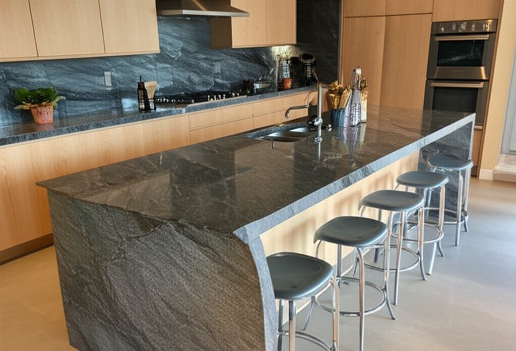 granite kitchen island