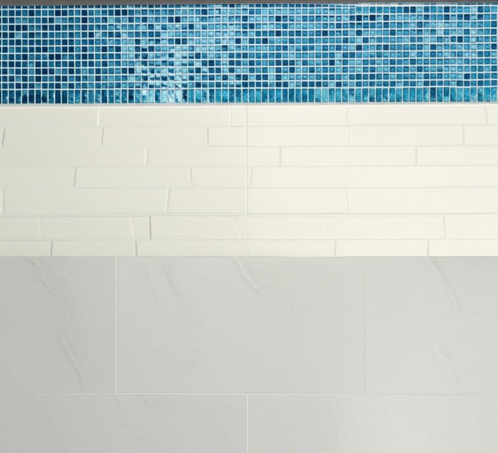 various types of tiles in a bathroom