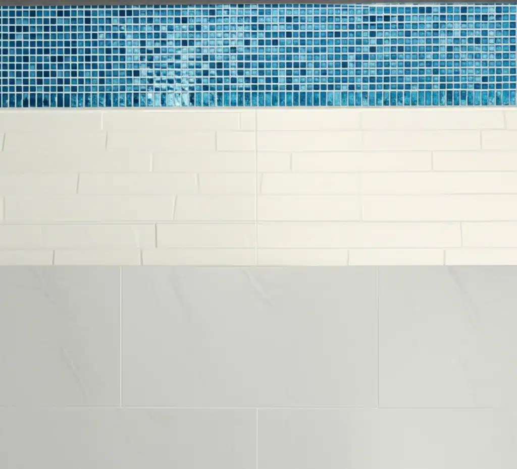 various types of tiles in a bathroom