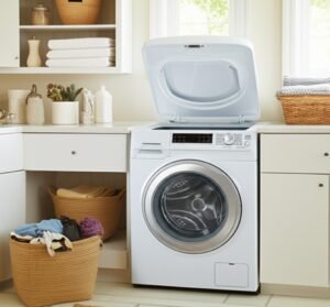 washing machine in the laundry room