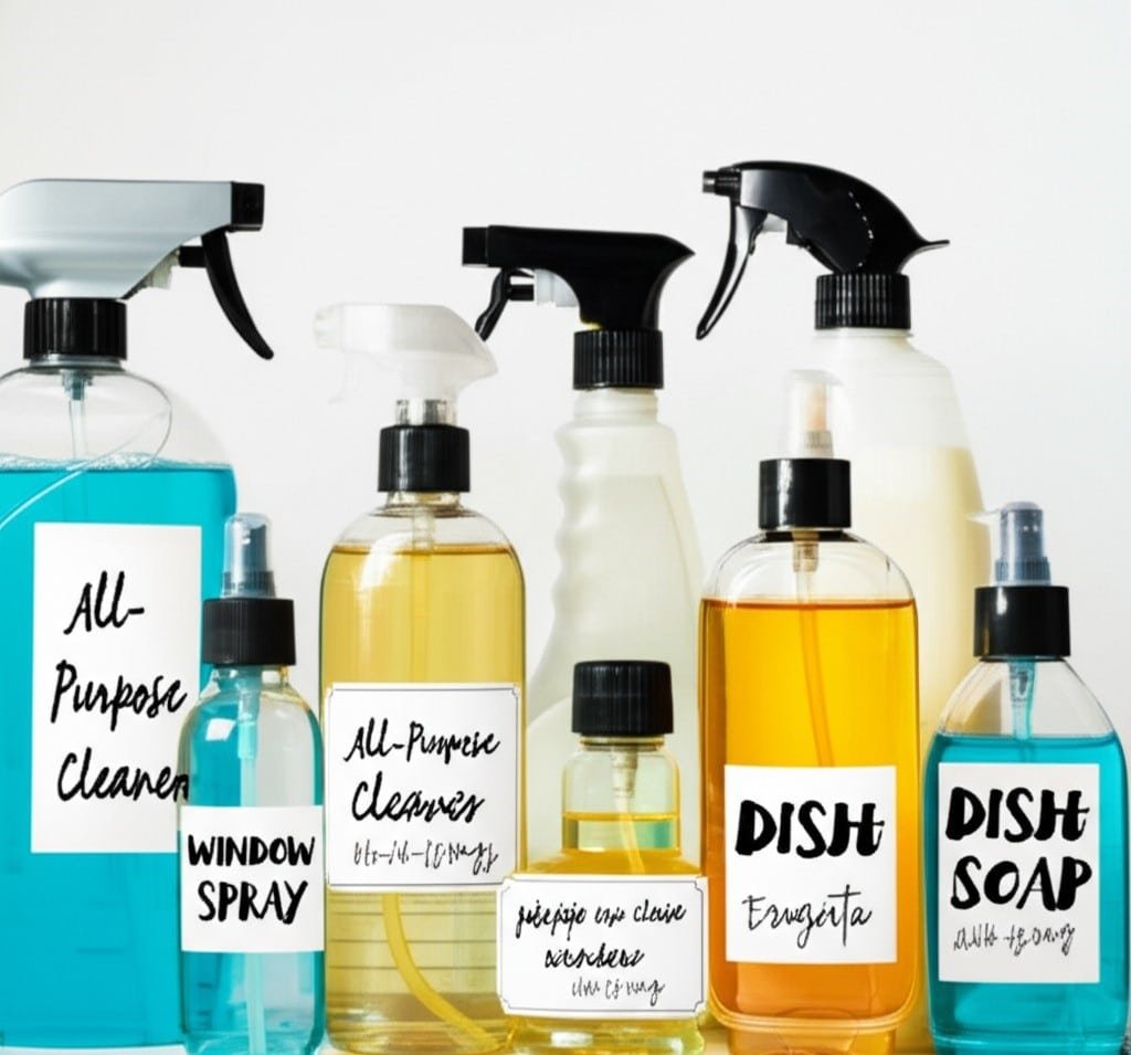 cleaning products Labeling
