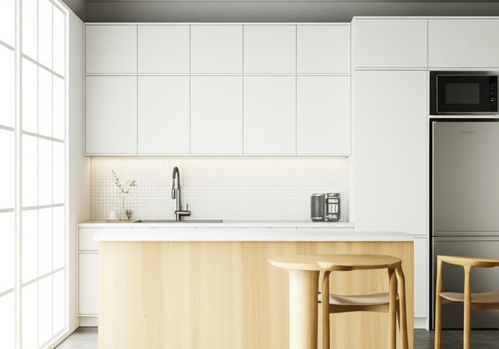 kitchen of a small office