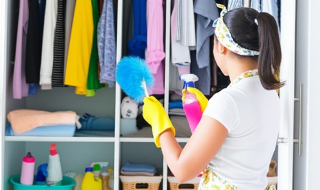 preparing for the July cleaning