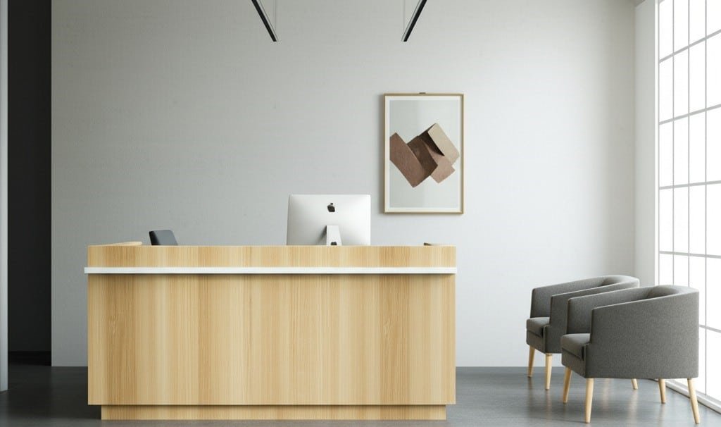 reception of a small office