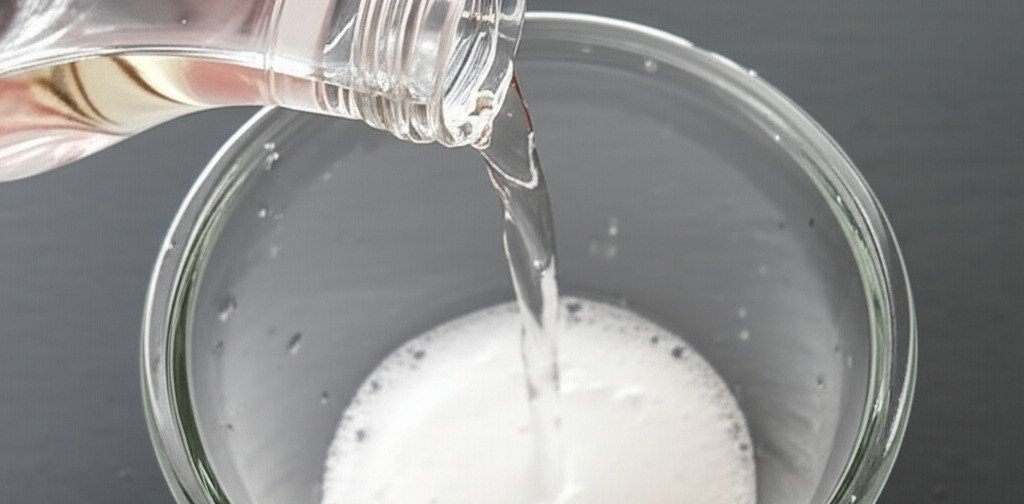 vinegar and baking soda mixture