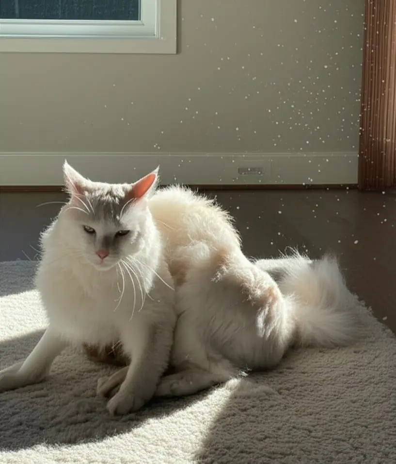 animals shedding hair