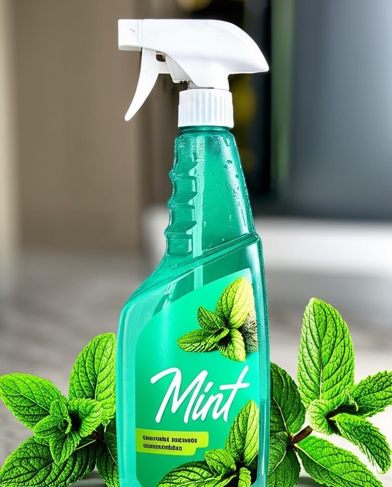 cleaning product mint with mint branch
