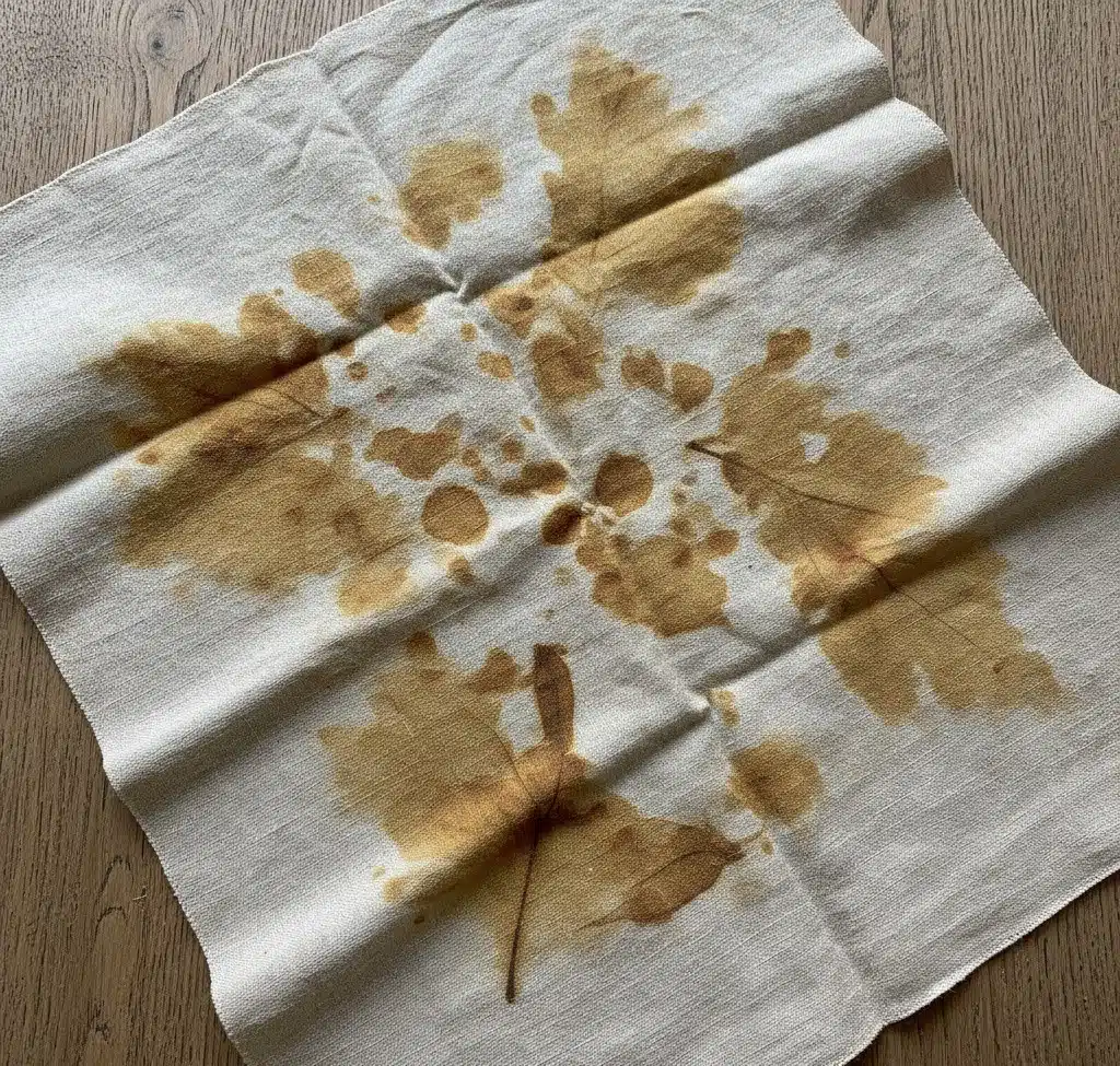 Tannin Stains (Plant-Based) in the cloth