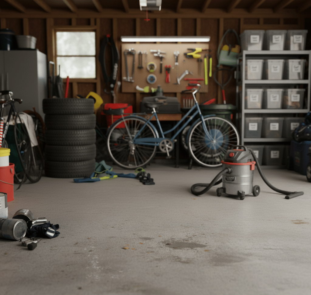 an organized garage