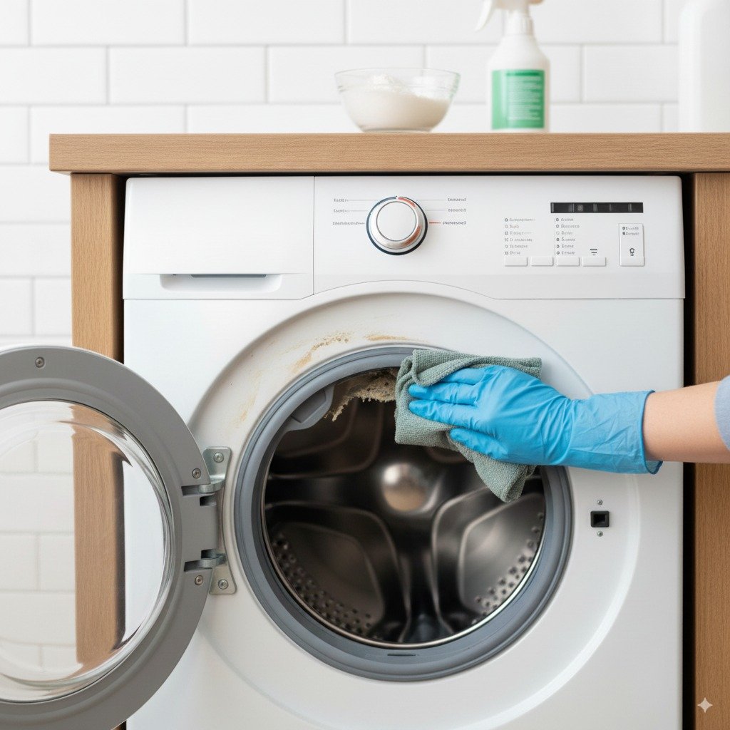 cleaning front-laod washing machine