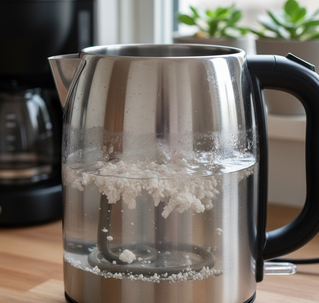 kettle with hard water