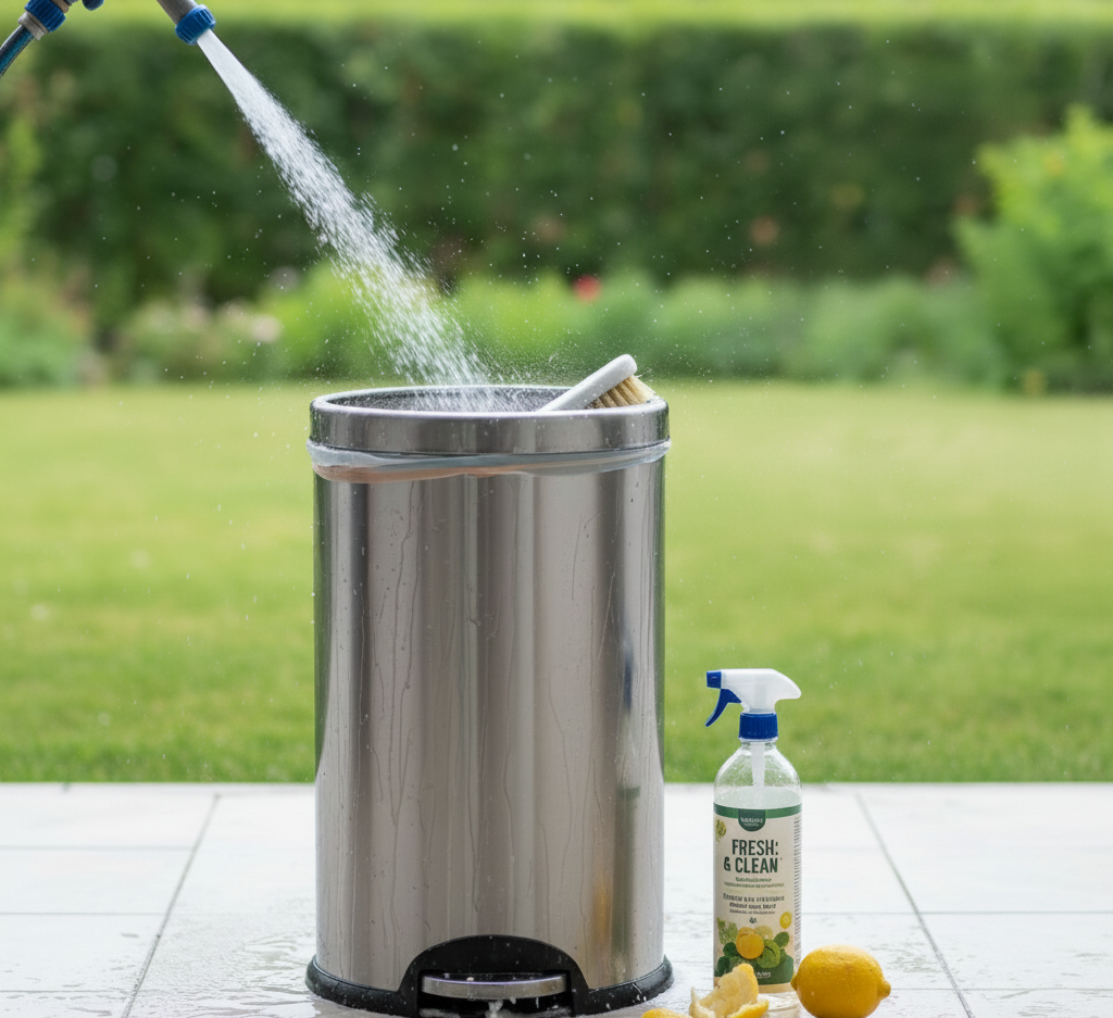 kitchen trash can cleaning