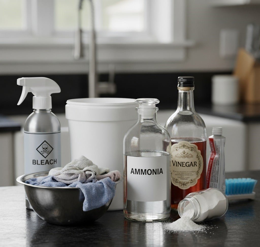 substances that cannot be mixed with Hydrogen Peroxide