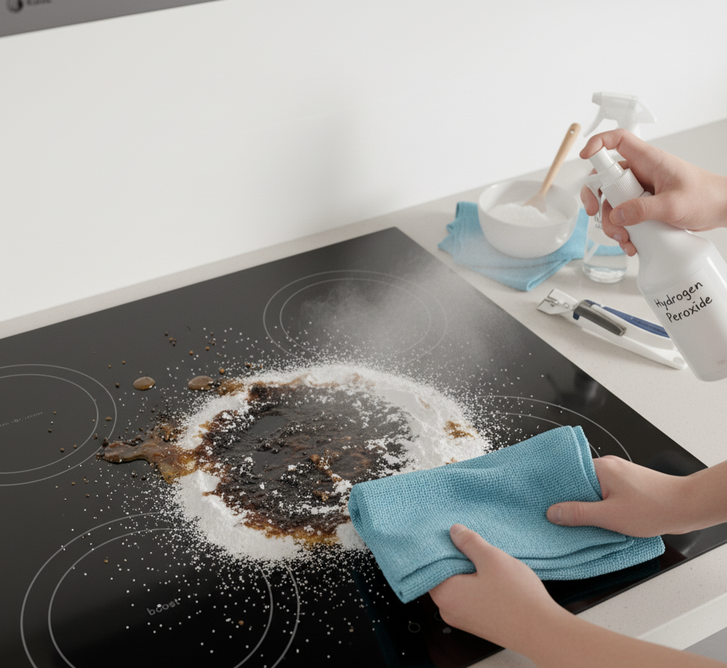 Glass Top Stove Burnt-On Messes