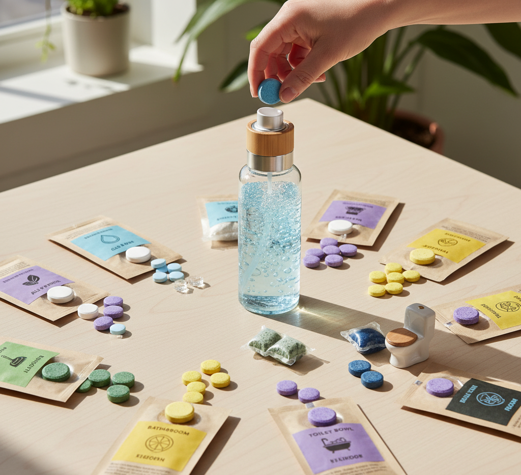 different types of cleaning tablets