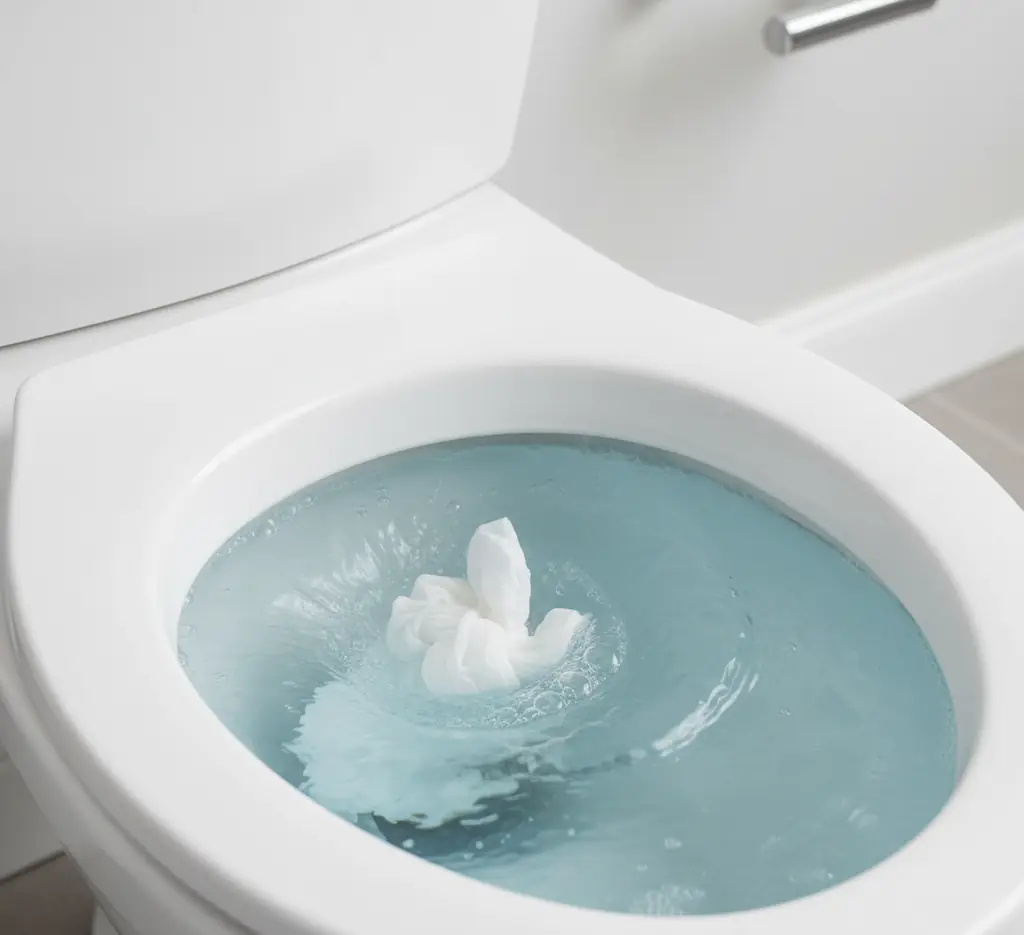 flushing wet wipe