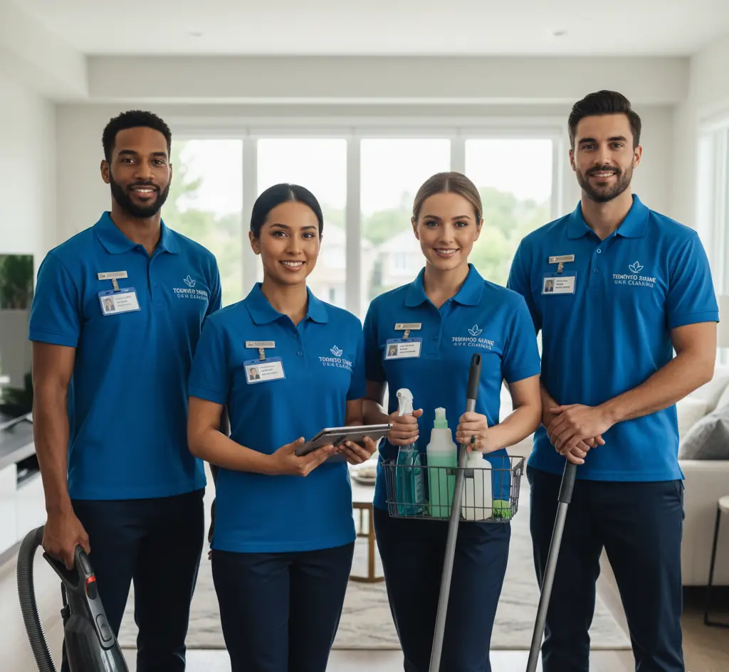 specialized cleaning service by a team