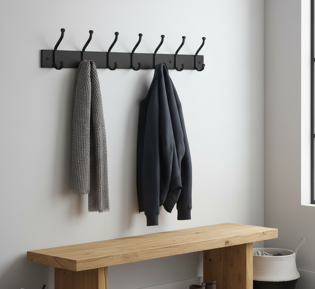 Sturdy Stool And Set of Hooks