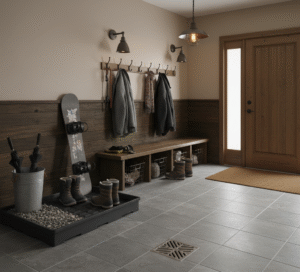 entryway for winter dirt and salt