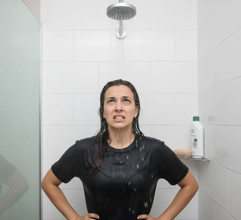 shower with low water pressure