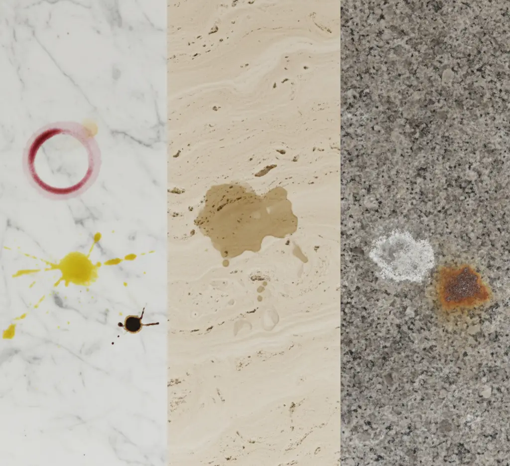 stains on kitchen countertops