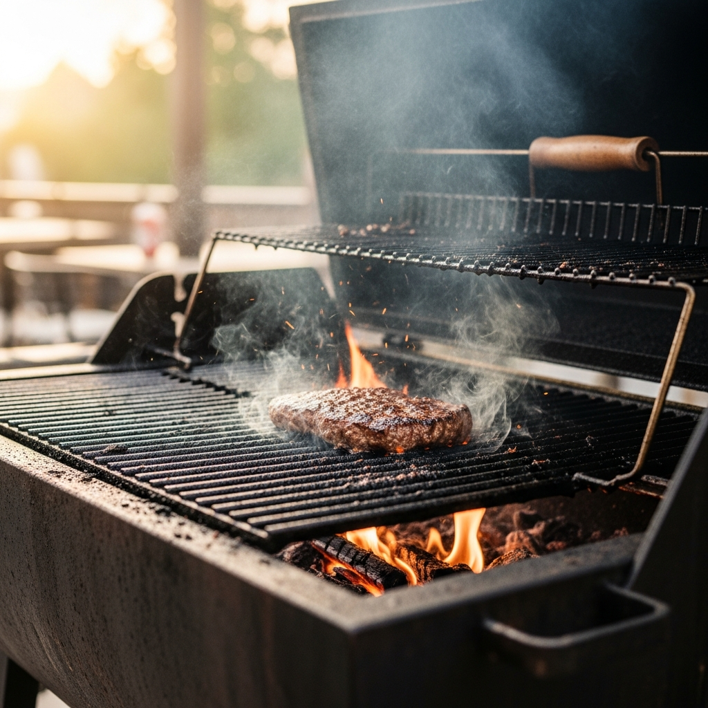 A Dirty Grill Enhances The Flavor