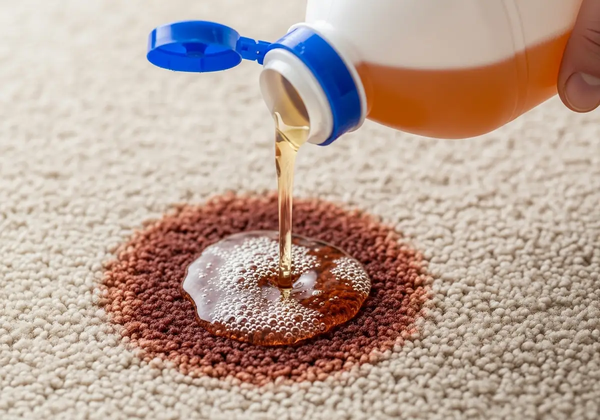 enzymatic cleaner to the stain and let it sit for hours.