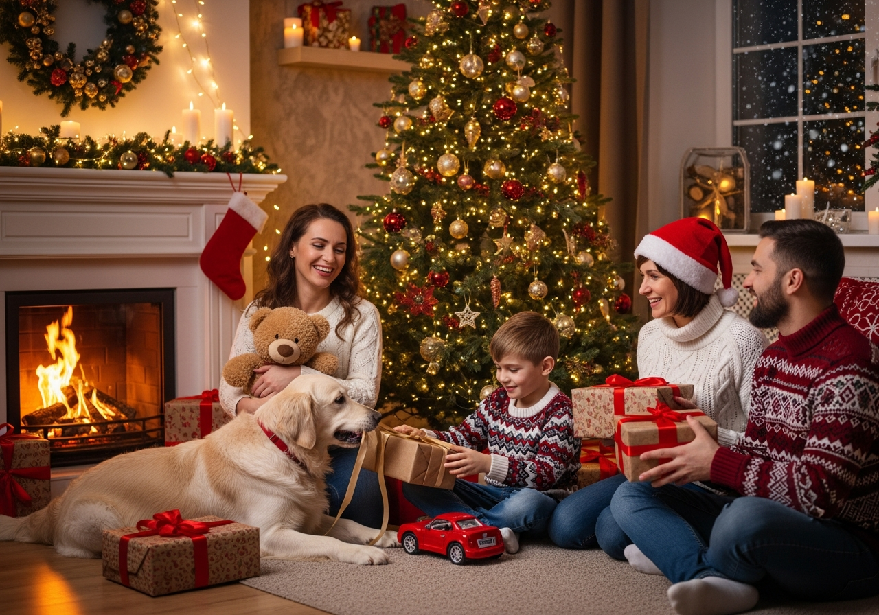 Creating memories during holiday celebrations.