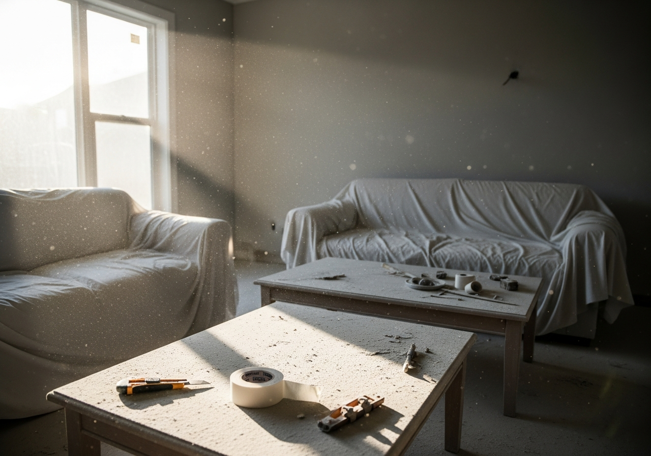 Fine dust in a newly renovated house