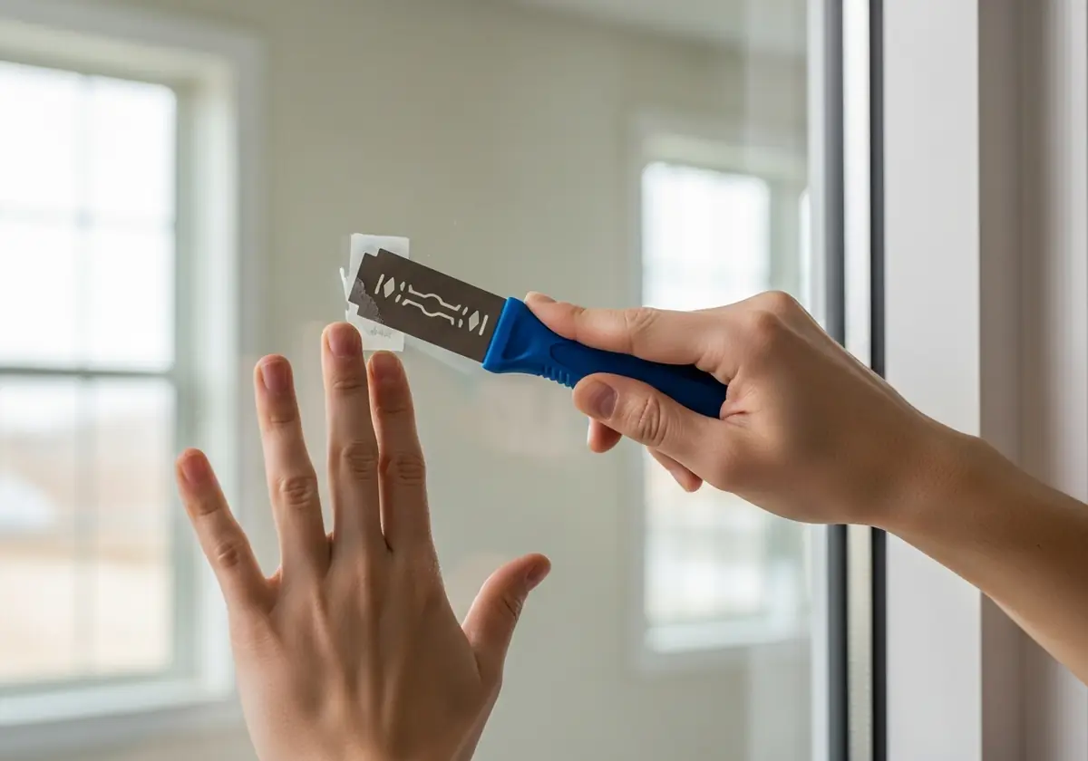 How to use a razor blade scraper correctly