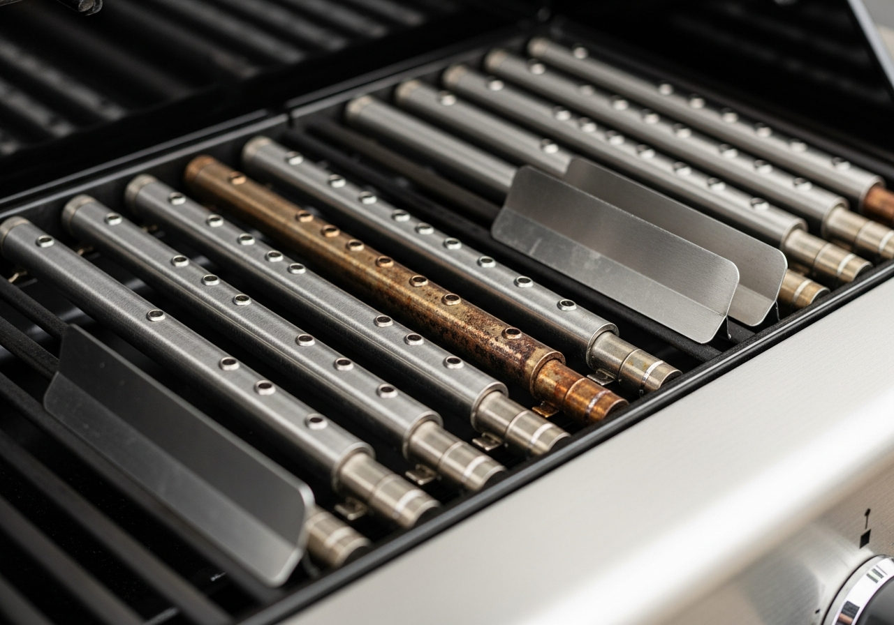 The Burner Tubes grill