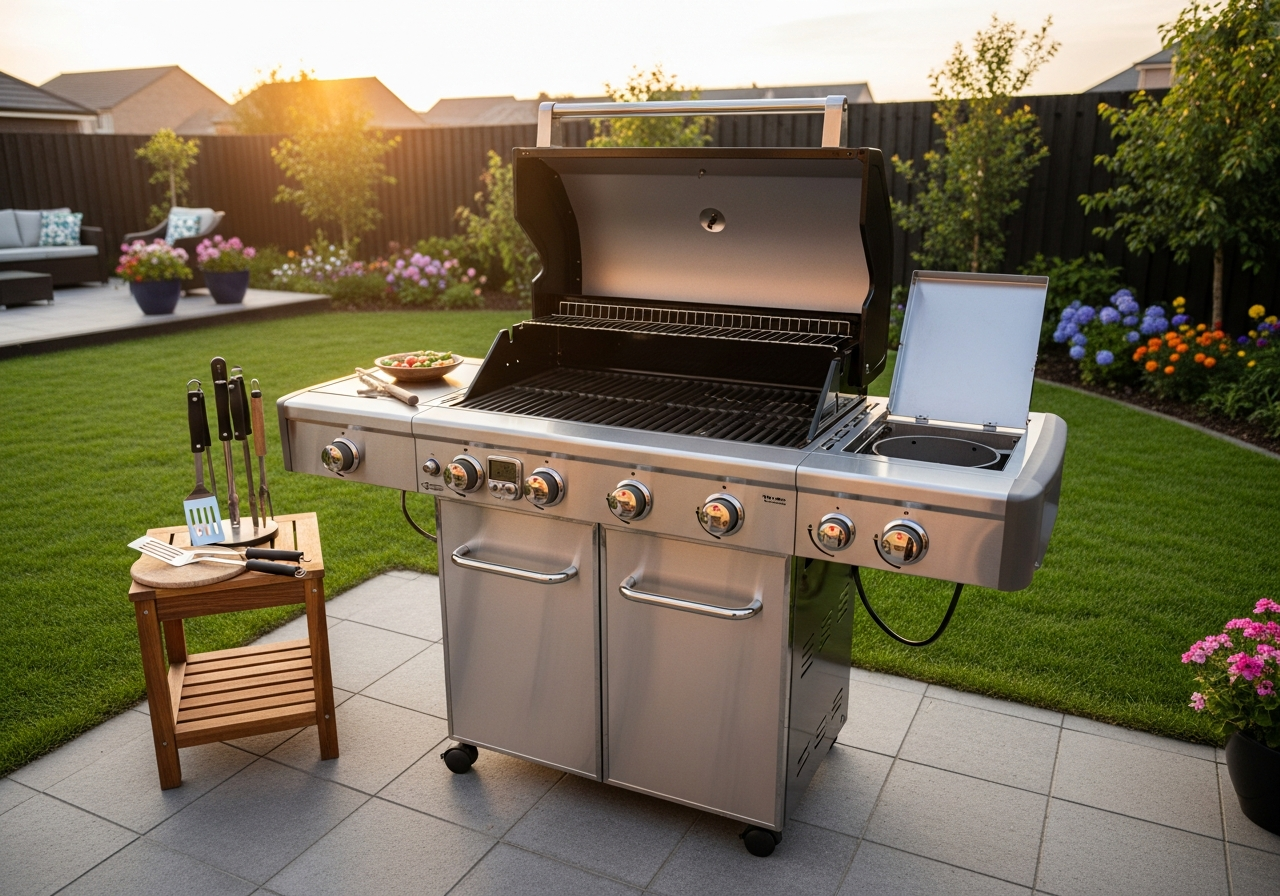 The Exterior of The barbecue Grill