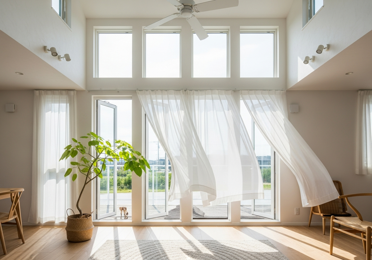 a well-ventilated room