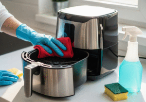 cleaning an air fryer